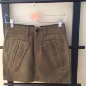 G-STAR Size 27 Kaki Mini Skirt